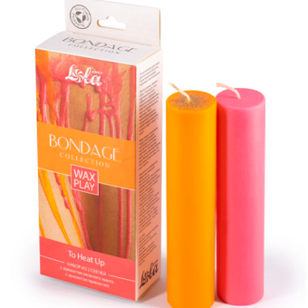 Набор из 2 восковых свечей Wax Play To Heat Up с ароматами пряностей и манго