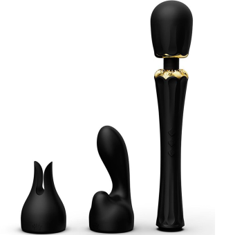 Массажёр со съёмными насадками Zalo Kyro чёрный