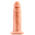 Реалистичный фаллопротез Silicone Hollow Extension 20 см телесный
