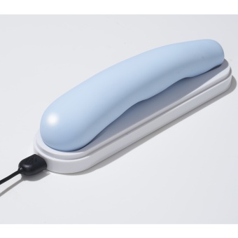 Нереалистичный гибкий вибратор Iroha Fit Minamozuki голубой