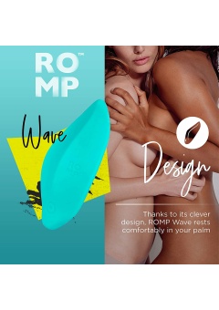 Небольшой клиторальный вибратор Romp Wave Lay-On бирюзовый