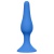 Синяя анальная пробка Slim Anal Plug XL - 15,5 см.
