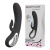 Черный вибратор-кролик Romance Massage - 24 см.