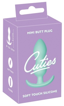 Рельефная анальная втулка Orion Cuties Plugs зеленая