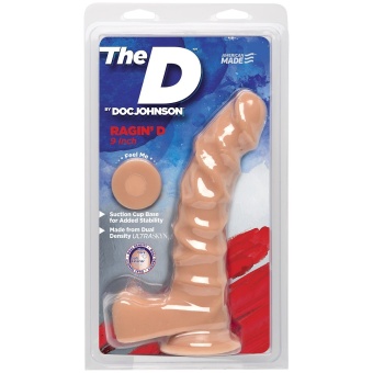 Телесный фаллоимитатор The D Ragin D 9  Vanilla - 22,86 см.