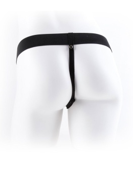 Фаллопротез с мошонкой Hollow Strap-On with Balls Flesh телесный  24 см