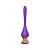 Фиолетовый вибромассажер Nipple Vibrator - 14,5 см.