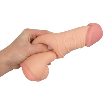 Телесная насадка-мастурбатор 2-in-1 Extension Masturbator - 21 см.