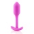 Утяжеленная анальная мини пробка для ношения b-Vibe Snug Plug 1 розовая