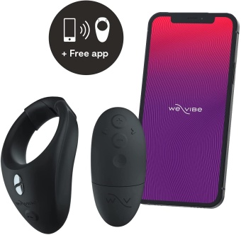 Эрекционное виброкольцо We-Vibe Bond с пультом и приложением черное