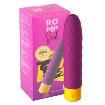 Вибратор Romp Beat Bullet Vibrator фиолетовый - 15 см