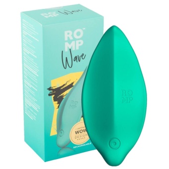 Небольшой клиторальный вибратор Romp Wave Lay-On бирюзовый