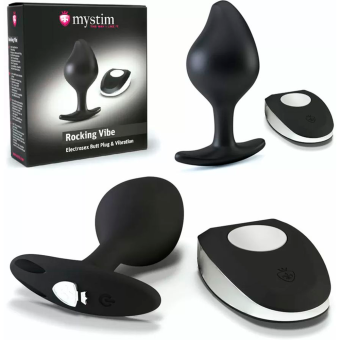 Анальная вибропробка для электростимуляции Mystim Rocking Vibe S