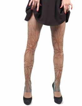 Колготки с принтом в виде ветвей