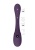 Фиолетовый двусторонний гибкий импульсно-волновой вибромассажер Mirai - 23,4 см.