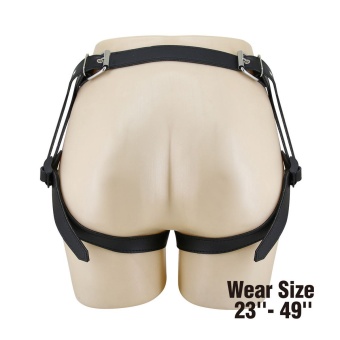 Синие трусики харнесс с платформой Caludio II