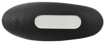 Черный вибростимулятор простаты RC Prostate Massager - 13,1 см.