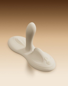 Вибрирующая подушка с функцией нагрева Zalo Flora белая