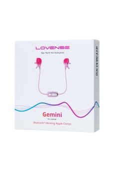 Зажимы для сосков Lovense Gemini с вибрацией и управлением от приложения