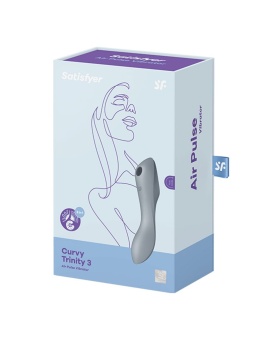 Вакуумный вибростимулятор Satisfyer Curvy Trinity 3 серый
