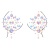 Декоративное украшение на соски на клеевой основе Body Jewelry Stickers