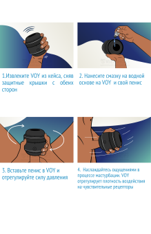 Компактный мастурбатор Arcwave с регулировкой обхвата Voy Fit System Cup