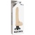 Телесный вибратор на присоске Basecock Realistic Vibrator 2in1 - 18,5 см.