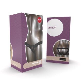 Джинсовые трусики для страпона с кольцом Fun Factory