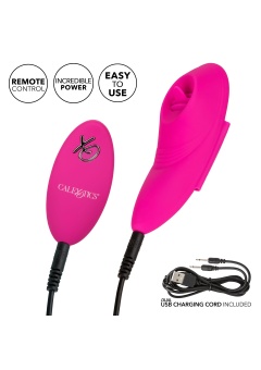 Стимулятор клитора с язычком и вибрацией Lock-N-Play Flicker Panty Teaser с пультом розовый