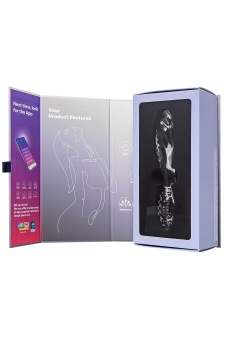 Двухсторонний стеклянный фаллоимитатор Satisfyer Dazzling Crystal 1 прозрачный