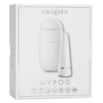 Самодизенфицирующаяся вибропуля с зарядным футляром MyPod белая
