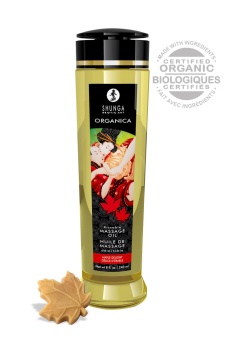 Массажное масло Shunga Organica Maple Delight с ароматом кленового сиропа - 240 мл
