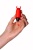 Мощная вибропулька Маленький Демон Mini Vibrator Devol красный 8,5 см