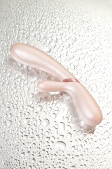 Вибратор с клиторальным стимулятором, приложением и подогревом Satisfyer Hot Lover жемчуг