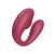 Бордовый вакуумный вибратор для пар Talia с пультом ДУ Бордовый вакуумный вибратор для пар Talia с пультом ДУ