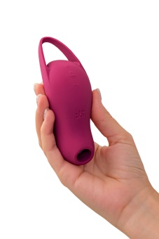 Вакуумый вибростимулятор клитора Satisfyer Pocket Pro 1 бордовый