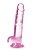 Розовый фаллоимитатор 7 Inch Crystalline Dildo - 17,7 см.