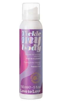 Массажная хрустящая пенка Tickle My Body Passion Fruit с ароматом маракуйи - 150 мл.
