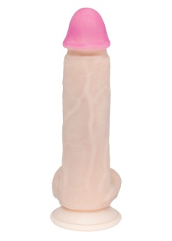 Фаллоимитатор на присоске из реалистичного материала неоскин - 21 см.