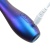 Синий вибромассажер с загнутой головкой - 15 см. Синий вибромассажер с загнутой головкой - 15 см.