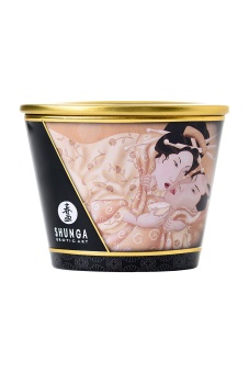 Массажное аромамасло в виде свечи Shunga Vanilla Fetish Ванильный Фетиш - 170 мл