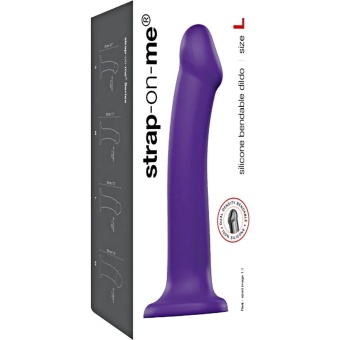 Фаллоимитатор Strap-On-Me Dildo Dual Density Semi-Realistic L 17,4 см фиолетовый