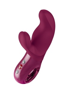Вибратор со стимулятором клитора Fun Factory MISS Bi бордовый - 17 см