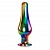 Радужная металлическая пробка Rainbow Metal Plug Large - 12,9 см.