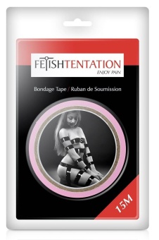Скотч для бондажа Fetish Tentation 15 м розовый