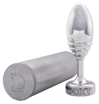 Рельефная анальная пробка Doxy Butt Plug Ribbed