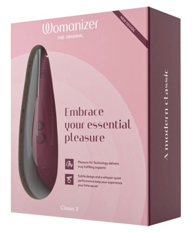 Бесконтактный клиторальный стимулятор Womanizer Classic 2 бордовый