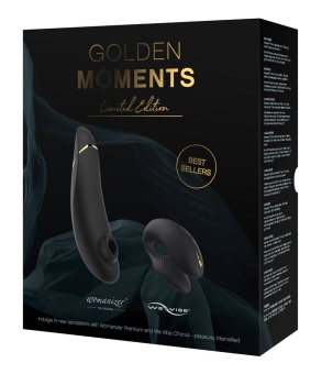 Набор Golden Moments Womanizer Premium и вибратор для пар We-Vibe Chorus
