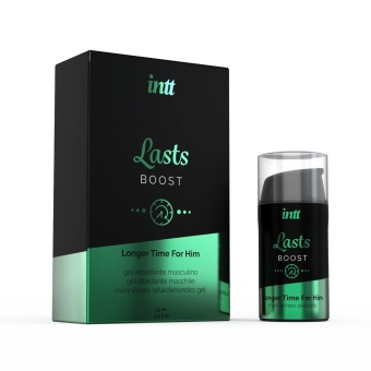 Пролонгирующий гель для мужчин Intt Lasts Boost - 15 мл