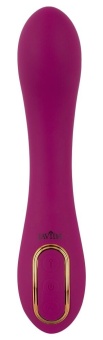 Лиловый вибратор с функцией расширения Inflatable Vibrator - 21,1 см.